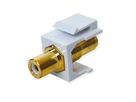 VALUE Coupleur Keystone RCA, plastique, blanc