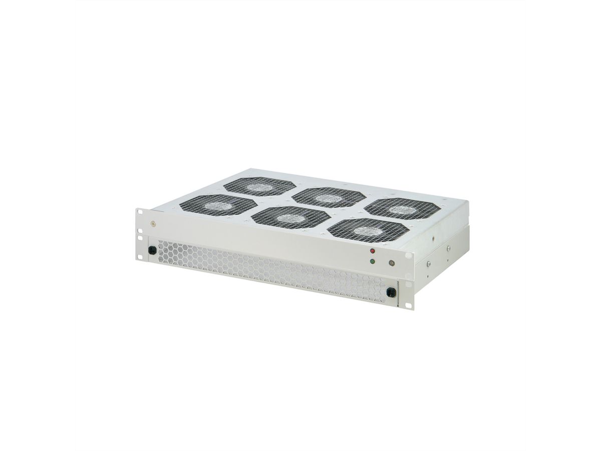 Déflecteur d'air SCHROFF 1 U pour plateau de ventilation 19", 3 ventilateurs, face avant pleine, 193 mm, RAL 7035