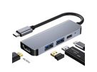 VALUE Station d'accueil USB type C, HDMI 4K, 2x USB type A + type C PD (Power Delivery)