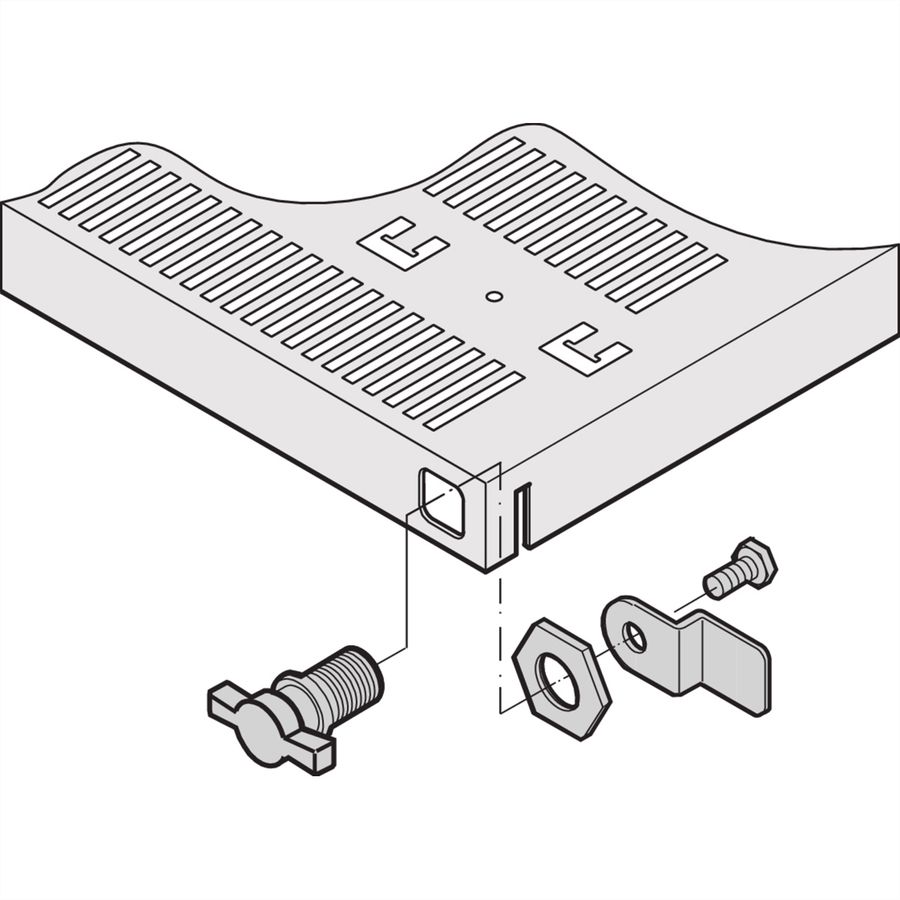 Accessoires pour tablettes télescopiques 19" SCHROFF, T?bar Lock
