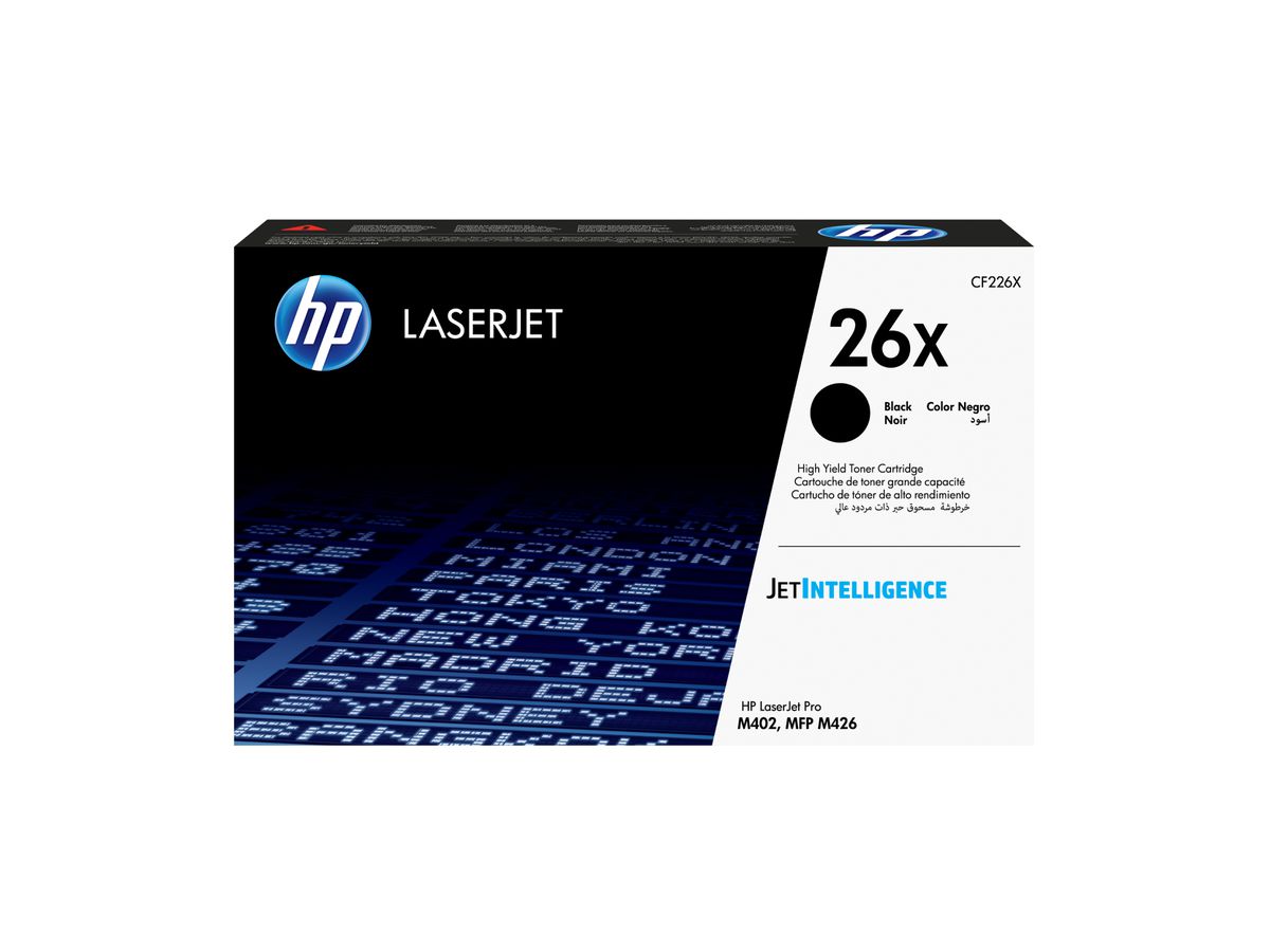 HP 26X toner LaserJet noir grande capacité authentique