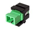 ROLINE Raccord optique SC/SC simplex monomode, Keystone, OS2, APC