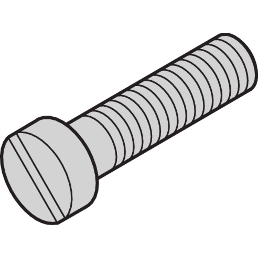Vis à tête cylindrique de SCHROFF, fendue