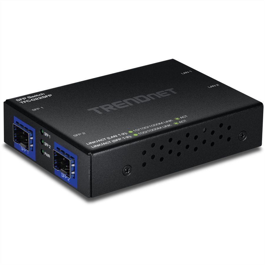 TRENDnet TFC-G22SFP Switch Gigabit à 4 ports avec 2 logements SFP