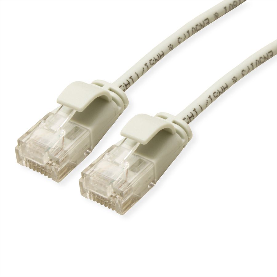 ROLINE Cordon Data Center UTP Cat.6A (Classe EA), LSOH, slim, gris, 2 m