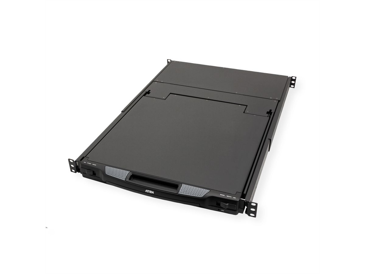 ATEN CL1308N Commutateur KVM VGA LCD à un seul rail PS/2-USB 8 ports, FR-Layout