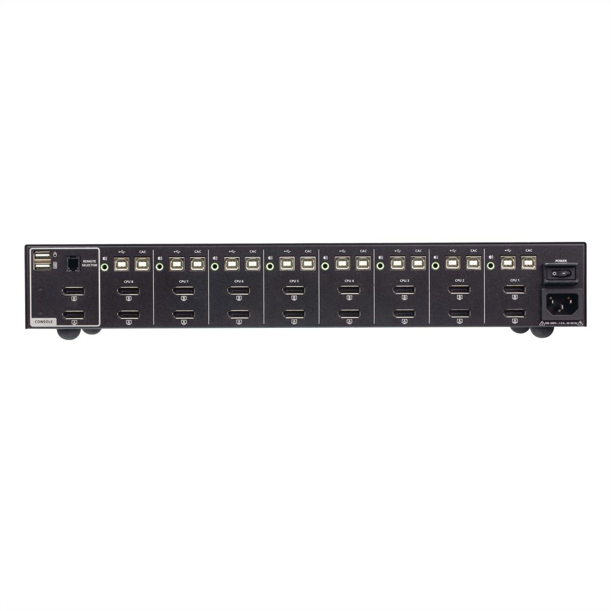 ATEN CS1148DP4C Commutateur KVM sécurisé à double écran DisplayPort 8 ports USB avec Card Reader