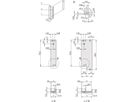 SCHROFF Plug-In Unit U-Profile Face avant pour IEL, IET, Type 2, 3 U, 12 HP, décalage 0,1", 2,5 mm, alu, anodisé frontal, conducteur arrière