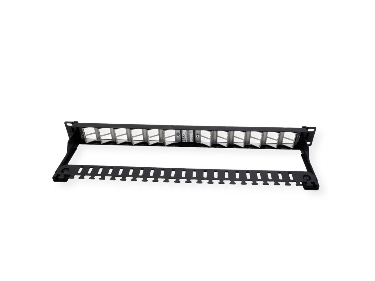 TRENDnet TC-KP24SA Panneau de connexion Keystone blindé 1U angulaire, vierge et à 24 ports