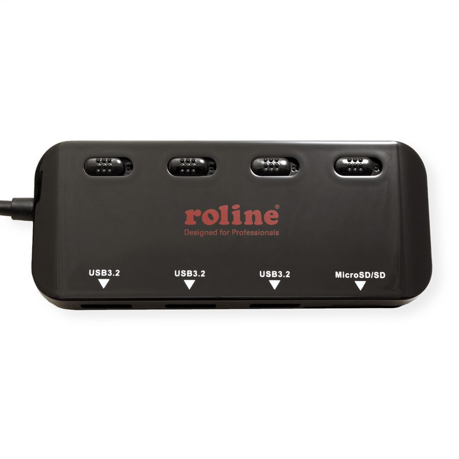 ROLINE Hub USB 3.2 Gen 1, 3 ports, type C, 1 port Cardreader