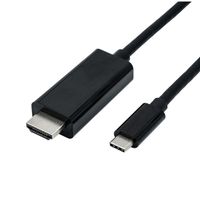 ROLINE Câble adaptateur type C - HDMI, M/M, 1 m