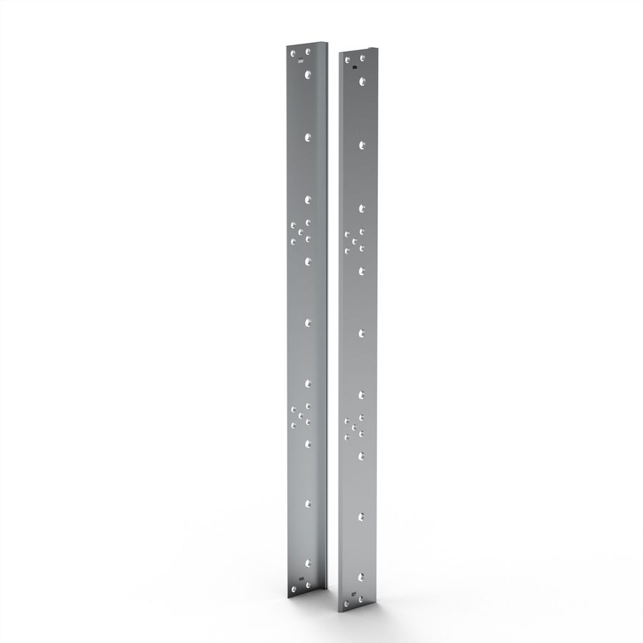Cornière arrière SCHROFF EuropacPRO pour joint CEM en acier inoxydable pour panneau latéral, 9 U