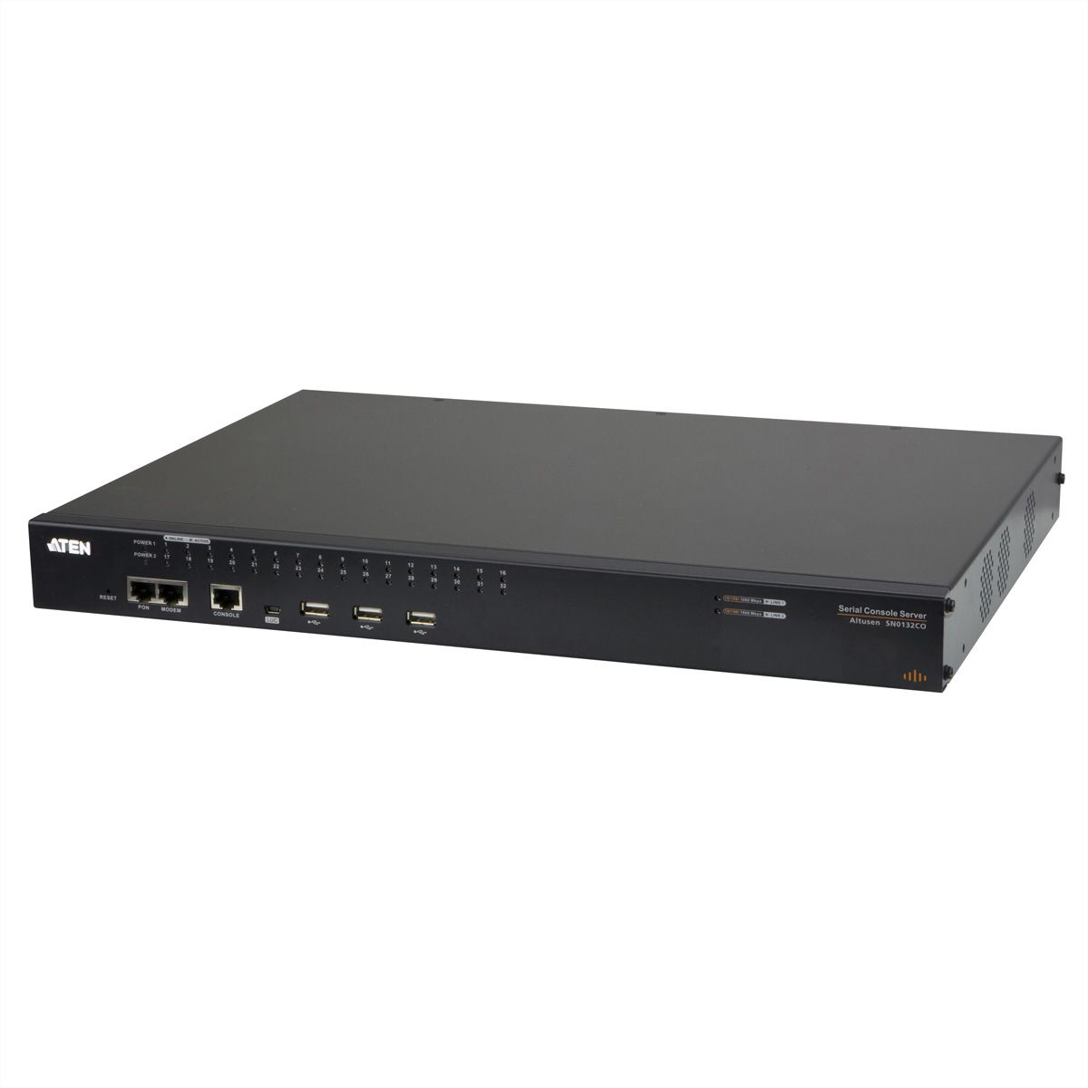 ATEN SN0132O Serveur console série à 32 ports avec double alimentation/réseau local