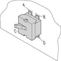 Microrupteur SCHROFF pour modules AMC