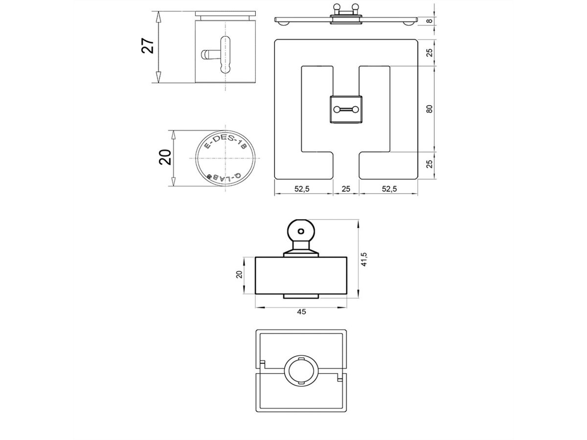 BACHMANN Serpentin de câble Quadro Set