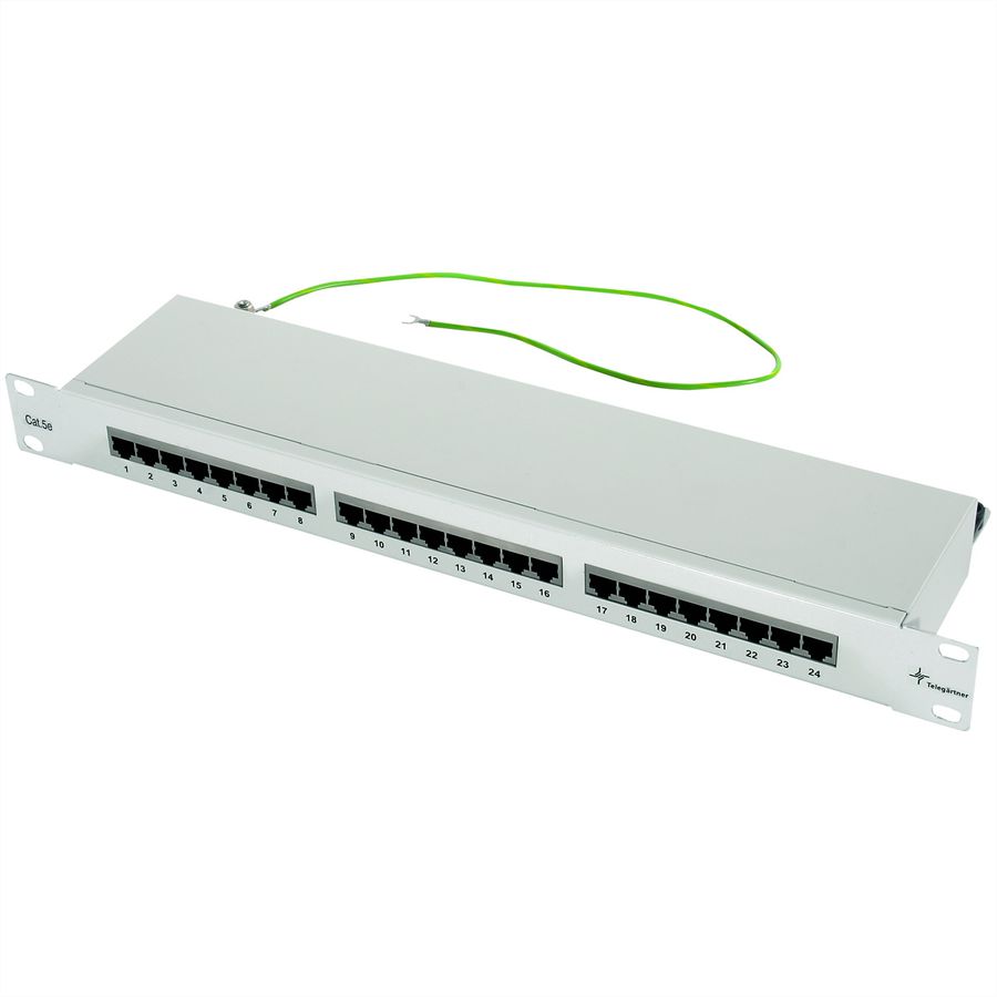 TELEGÄRTNER Panneau de brassage 19" Cat.5e (Classe D), 1UH, 24 ports