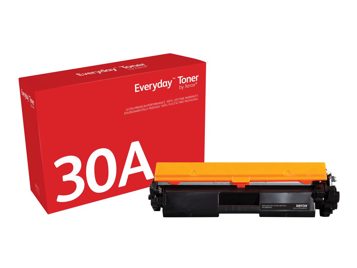 Everyday Toner Noir ™ de Xerox compatible avec HP 30A (CF230A/ CRG-051), Capacité standard