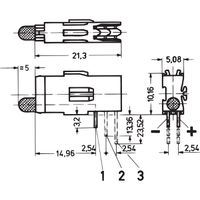 SCHROFF DEL simple Ø 3,2 mm, type long, plan de montage 1, vert