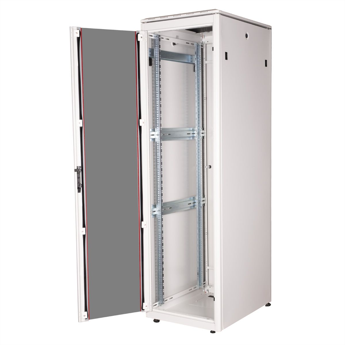ROLINE 19" Baie réseau Pro 42U, 600x800 LxP Porte verre gris