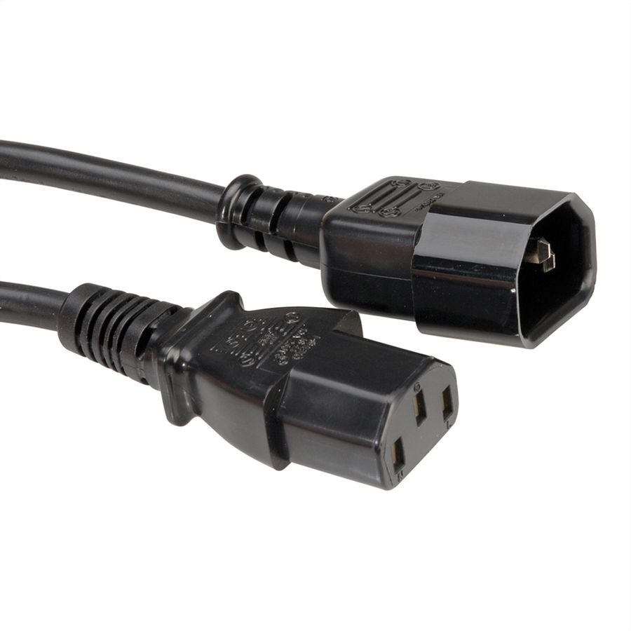 BACHMANN Câble d'alimentation C13-C14, noir, 0,5 m