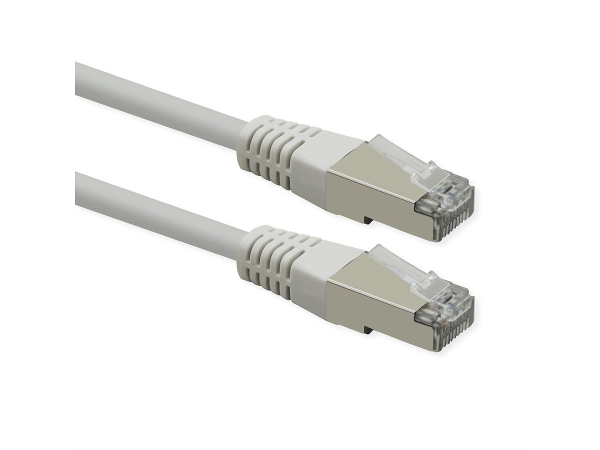 ROLINE Cordon Cat.6 (Classe E), PoE, S/FTP (PiMF) , blanc, 2 m