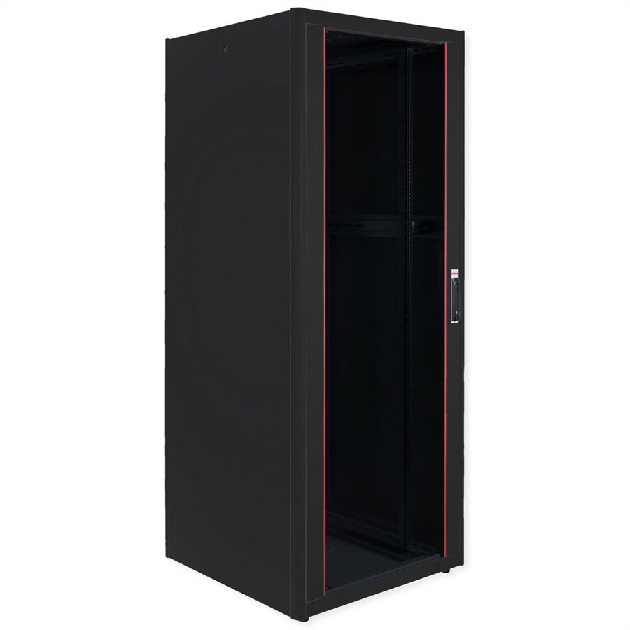 ROLINE 19" Baie réseau Pro 42U, 800x800 LxP Porte verre noir