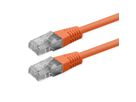 ROLINE Cordon Cat.6 (Classe E), UTP, PoE, orange, 0,3 m