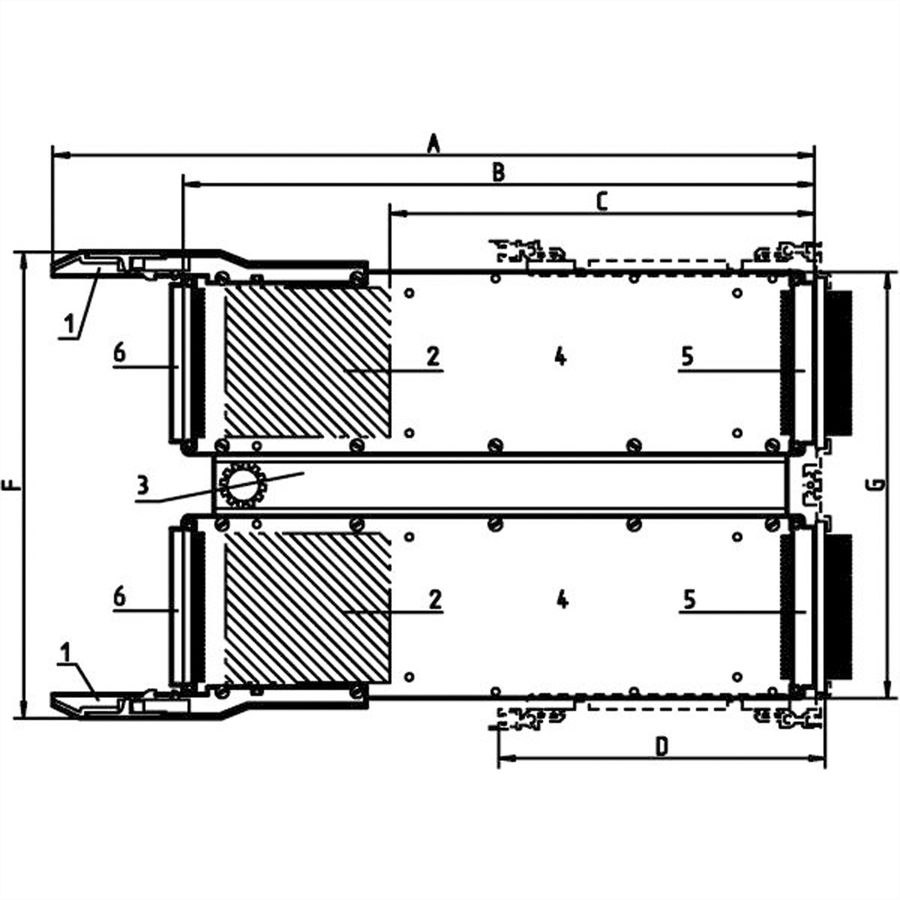 Adaptateurs de test SCHROFF pour VMEbus, P1, 3 U, 160 mm