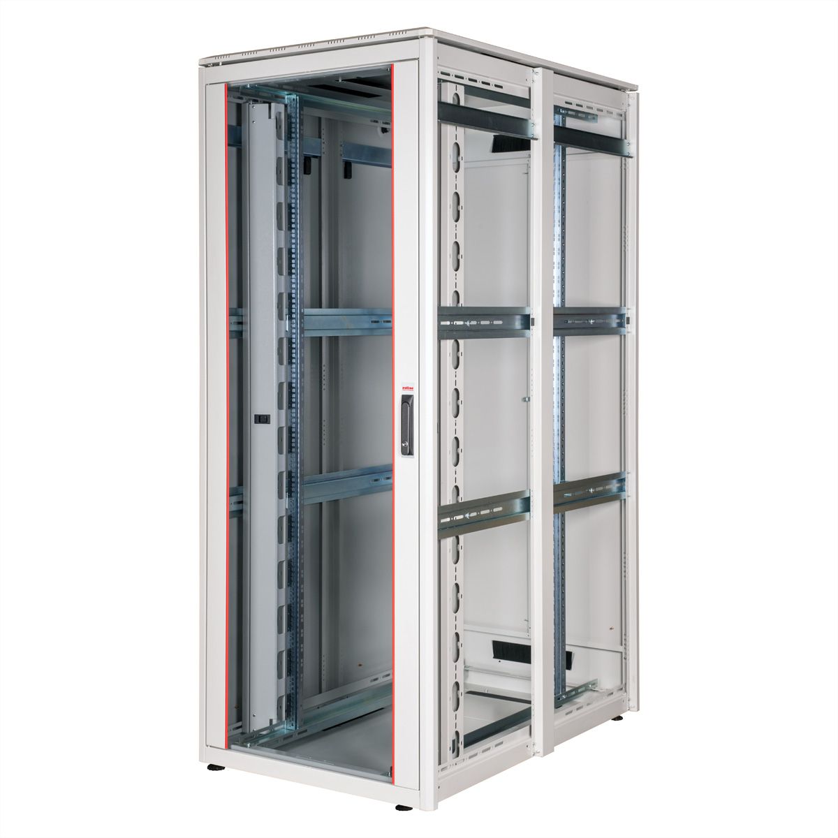 ROLINE 19" Baie réseau Pro 42U, 800x1200 LxP Porte verre gris