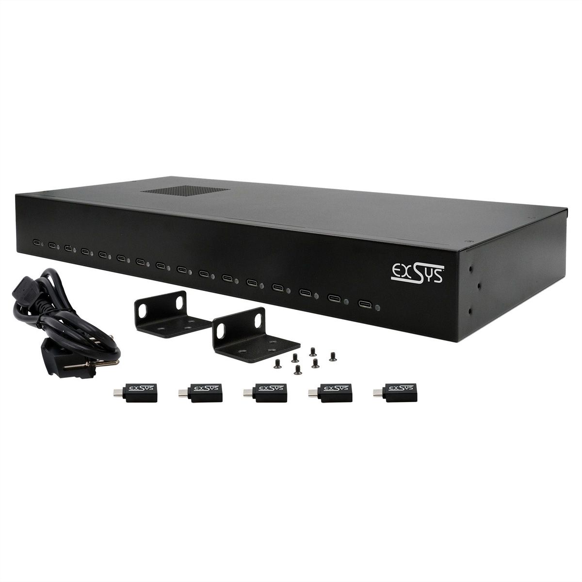 EXSYS EX-11016 Station de charge 16 ports USB-C haute puissance 480W