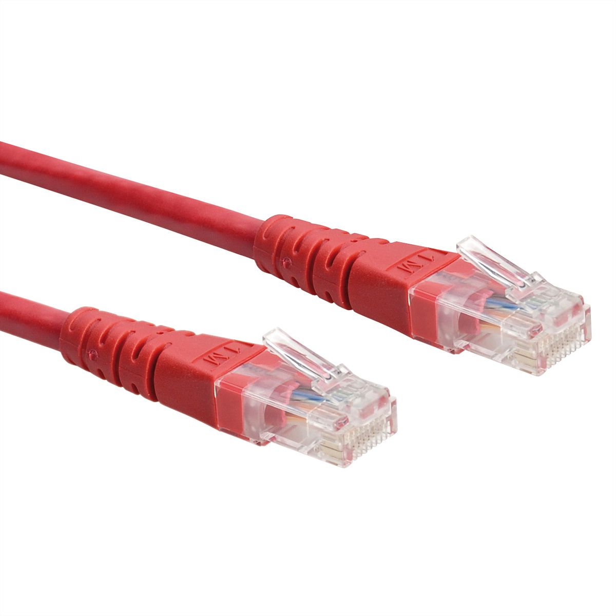 Cordon ROLINE Cat.6 (Classe E) UTP, rouge, 0,5 m