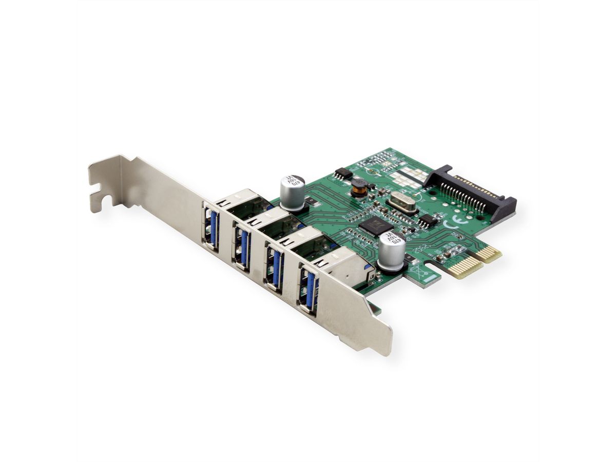 VALUE Carte PCI-Express, 4 ports USB 3.2 Gen 1