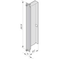 Déflecteur d'air AdvancedTCA SCHROFF 70 mm, avec déflecteur d'air, profilé alu, 8 U, 6 HP