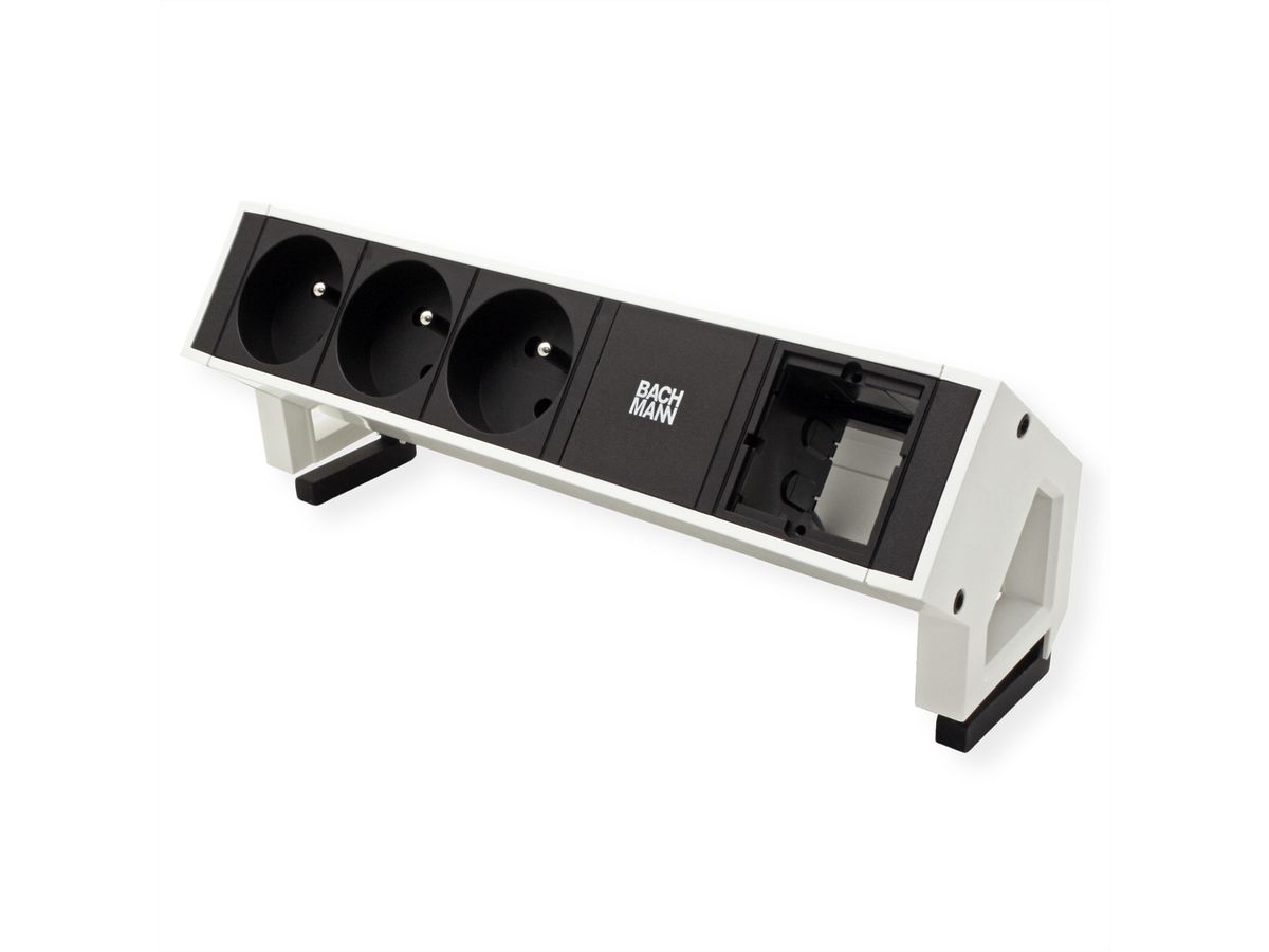BACHMANN DESK2 3xUTE 1xCM 0,2m GST18 RAL9010
