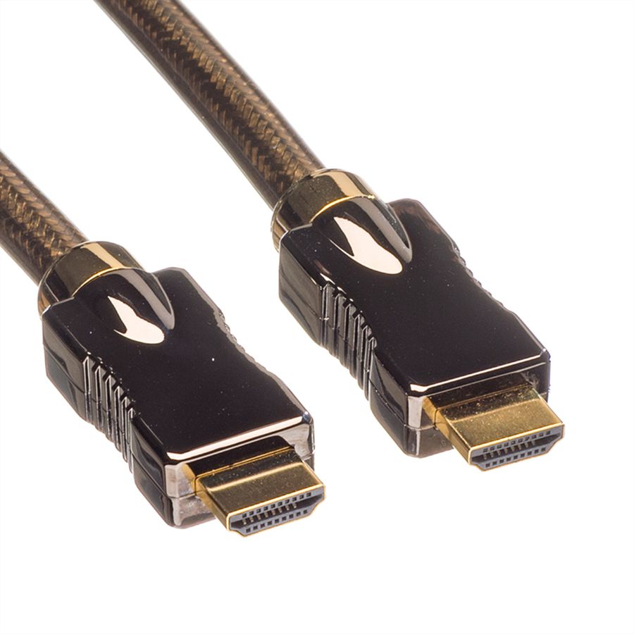 ROLINE Câble HDMI Ultra HD avec Ethernet, 4K, M/M, noir, 2 m