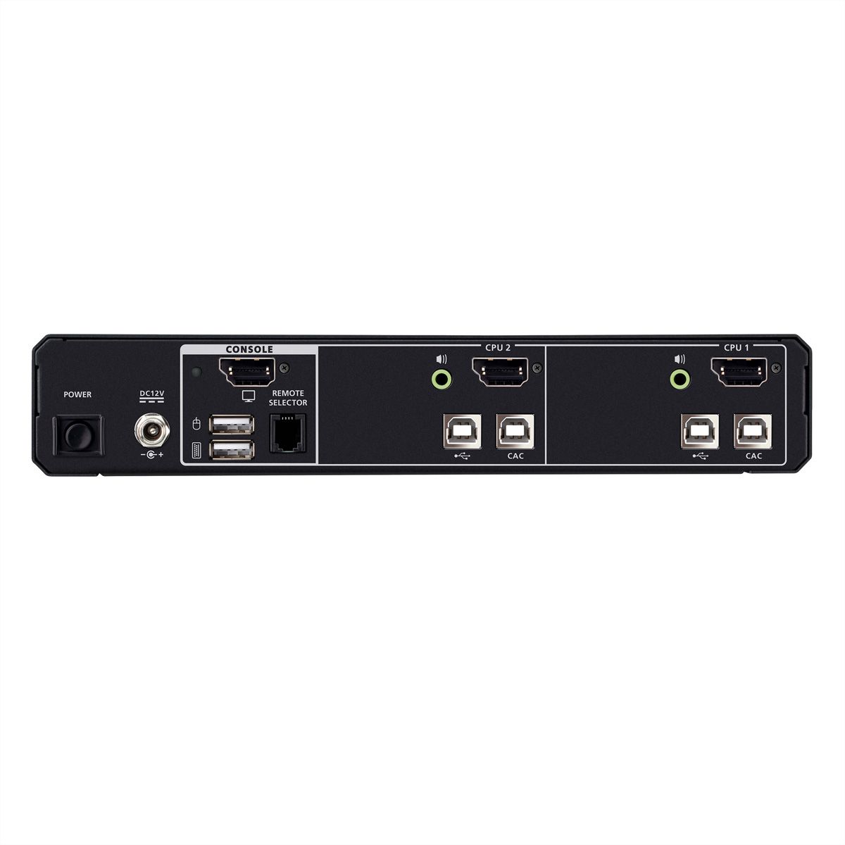 ATEN CS1182DPH4C Commutateur KVM sécurisé universel, 2 ports USB 5K DisplayPort/HDMI avec CAC