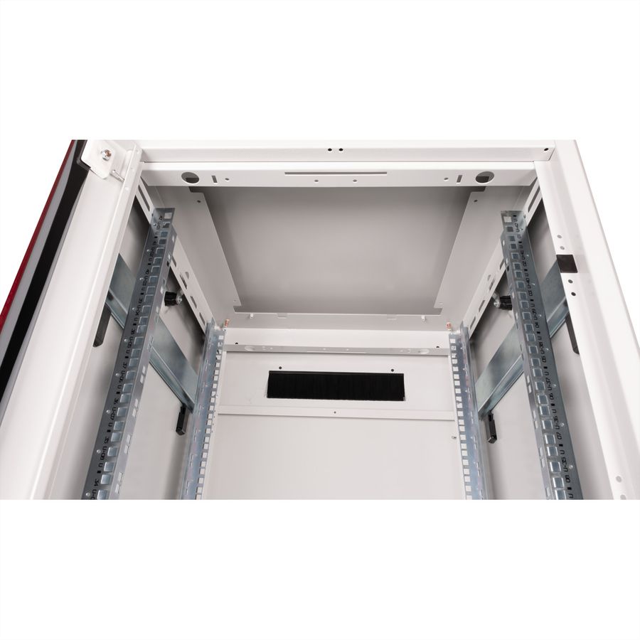 ROLINE 19" Baie réseau Pro 42U, 600x600 LxP Porte verre gris