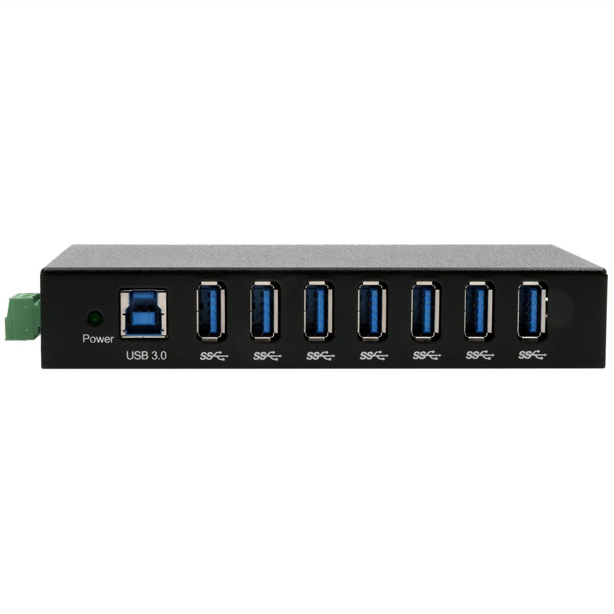 EXSYS EX-11237HMS-2 Hub 7 ports métallique , USB 3.2 Gen 1, kit rail DIN