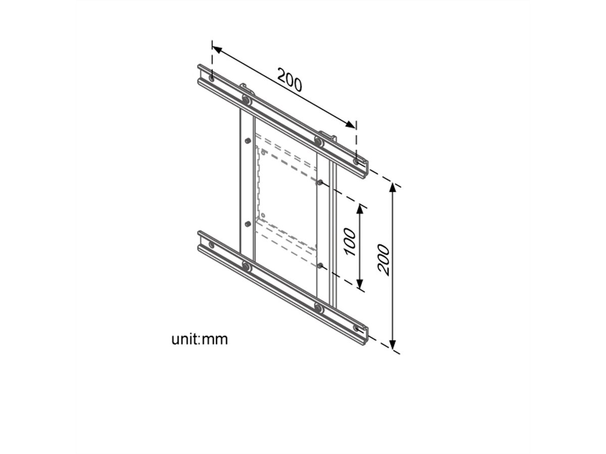 ROLINE Adaptateur VESA 100x100-100x200/200x200