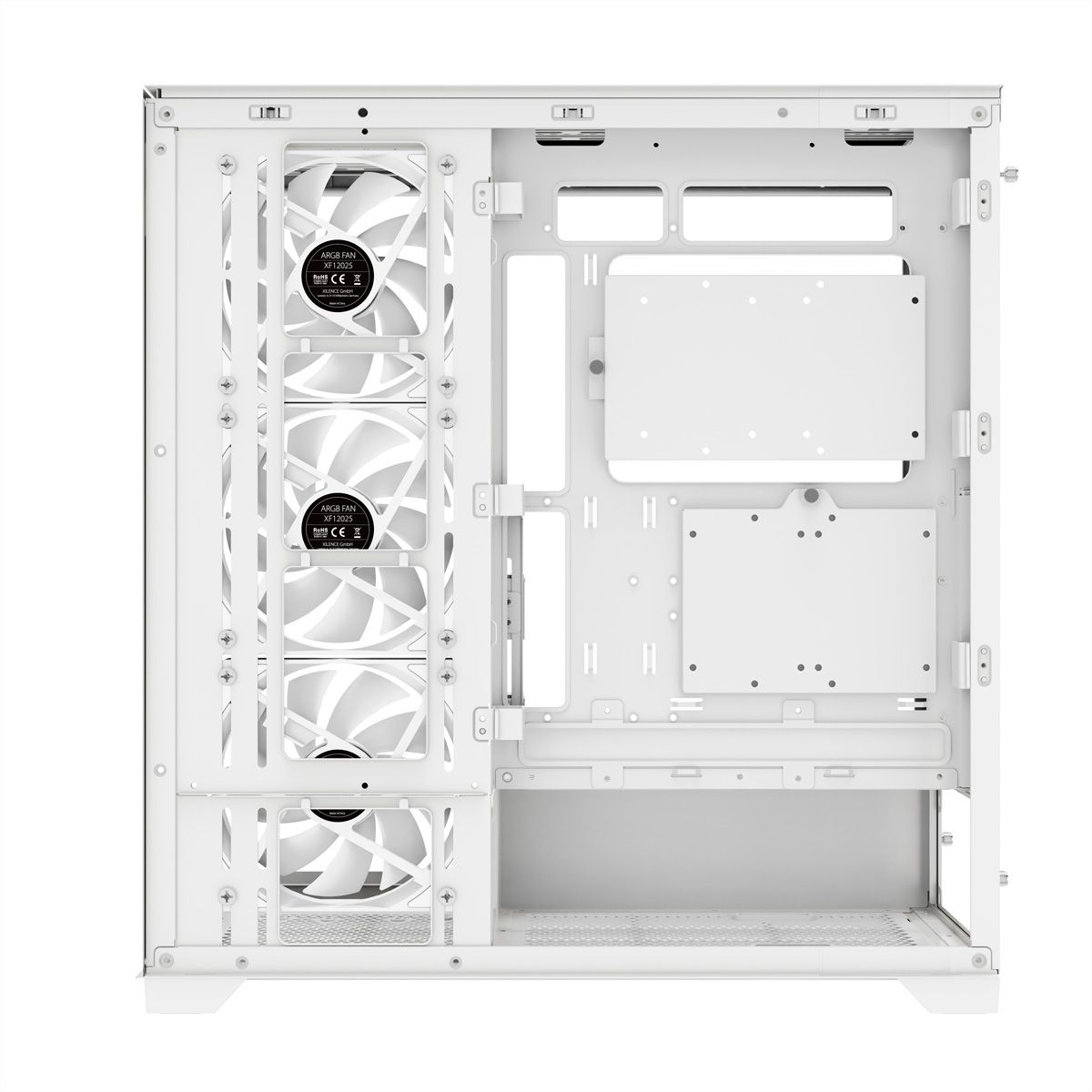 XILENCE Xilent Gleam X818.W.ARGB Gaming ATX PC blanc, Tour RGB ATX Midi