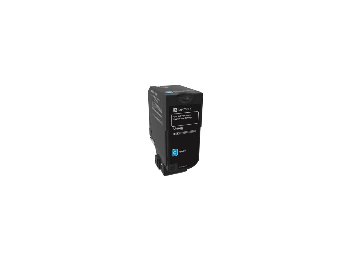 Lexmark 74C2HC0 Cartouche de toner Original Cyan 1 pièce(s)