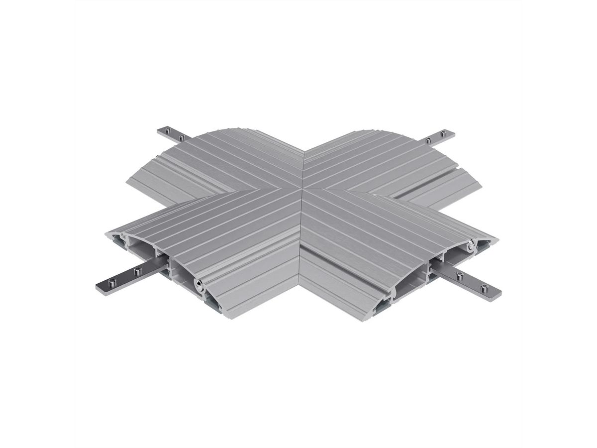 DATAFLEX Addit protège-câbles, connexion croisée 472, argent