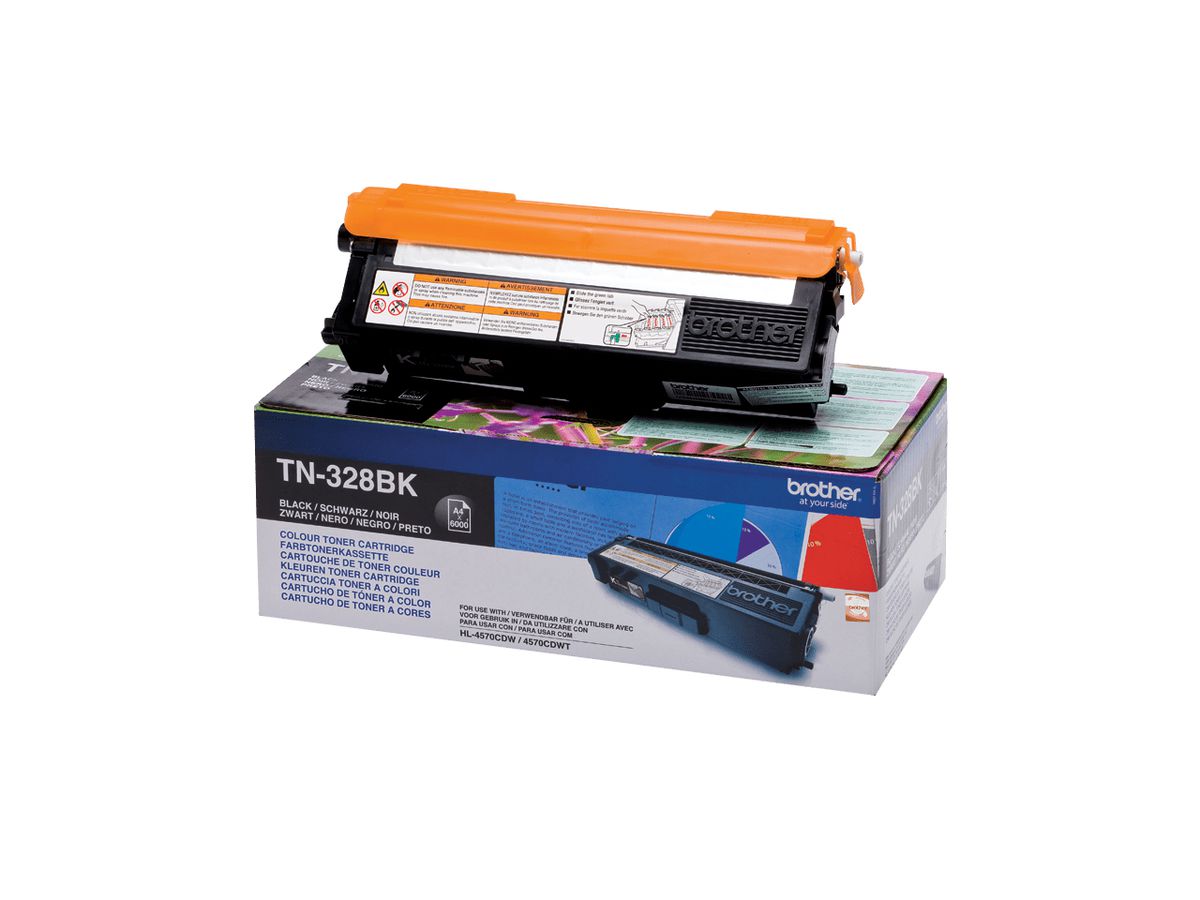 Brother TN-328BK - Cartouche de toner originale – Noir