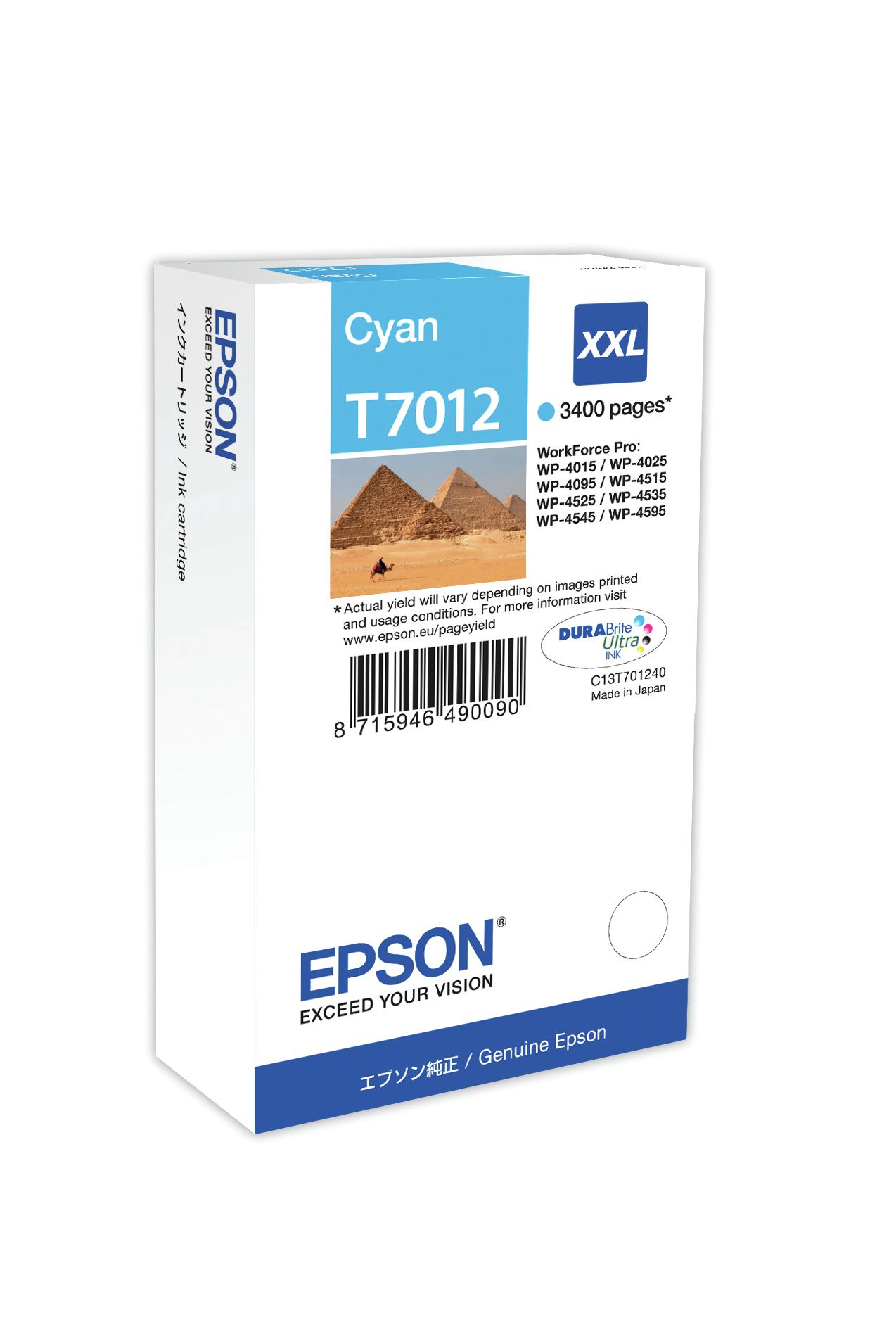Epson Encre Cyan XXL (3 400 p)
