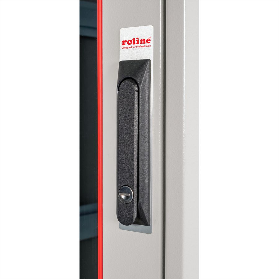 ROLINE 19" Baie réseau Pro 26U, 800x1000 LxP Porte verre gris