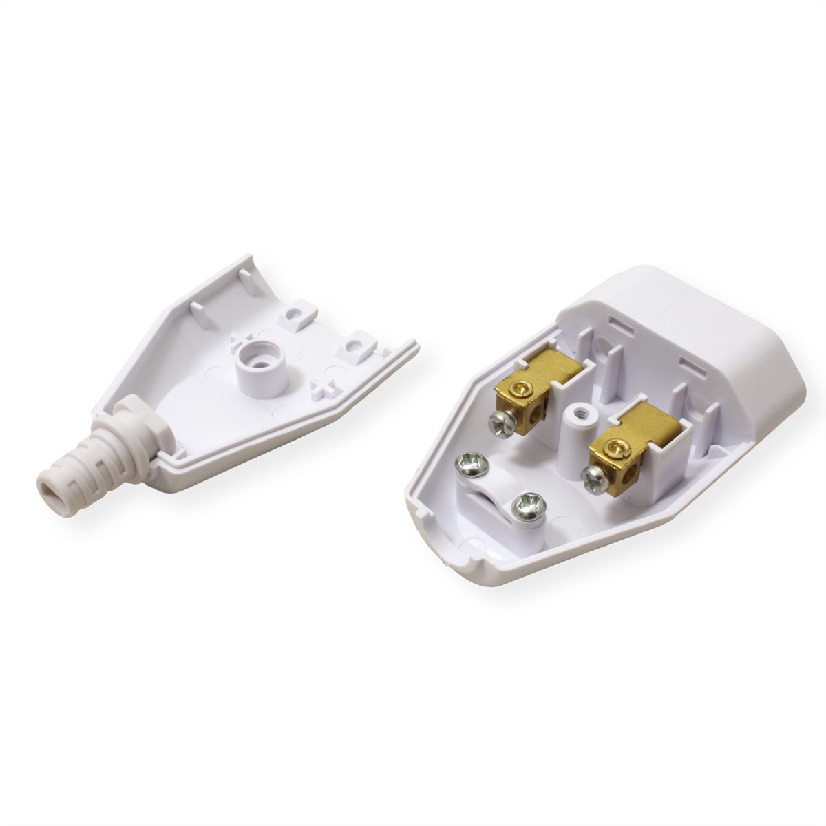 BACHMANN Prise femelle plate Euro 2,5A/250VAC, blanc