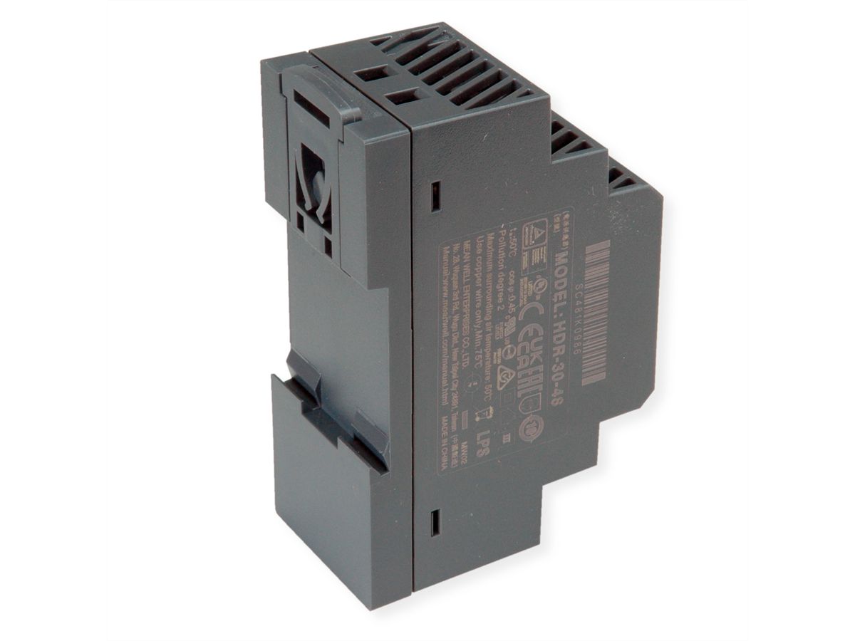 MEAN WELL HDR-30-48 Bloc d'alimentation sur rail DIN 30 W 48 V CC