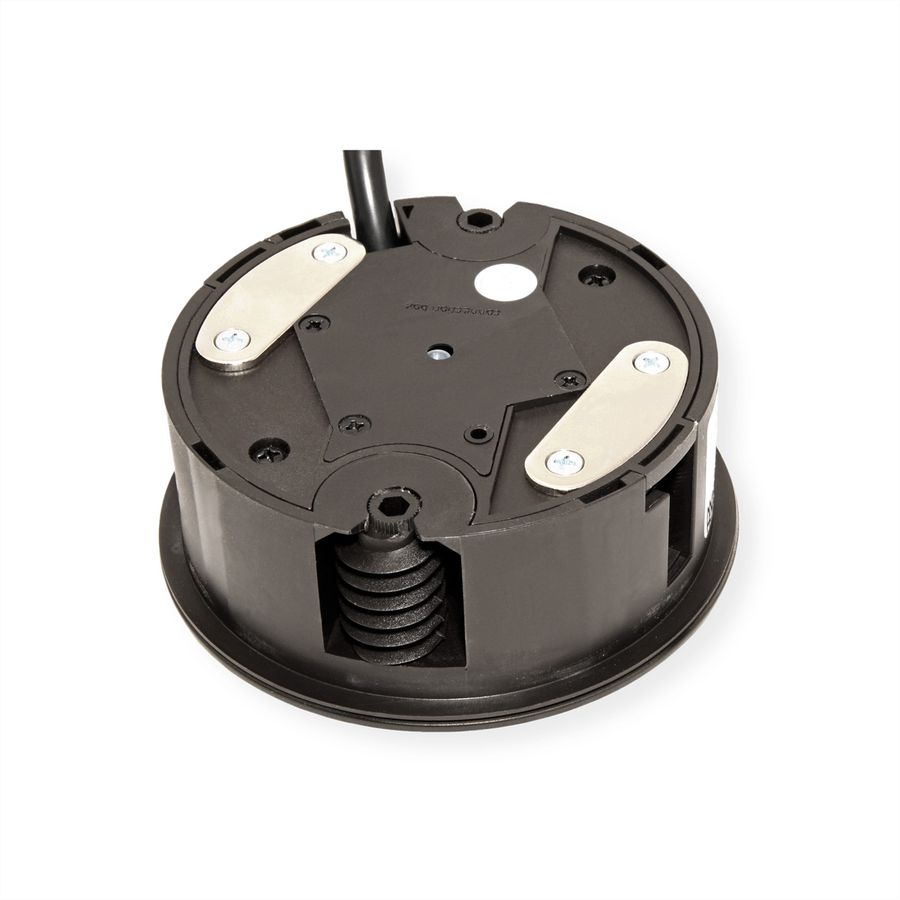BACHMANN TWIST Prise 2x UTE, noir, 2 m