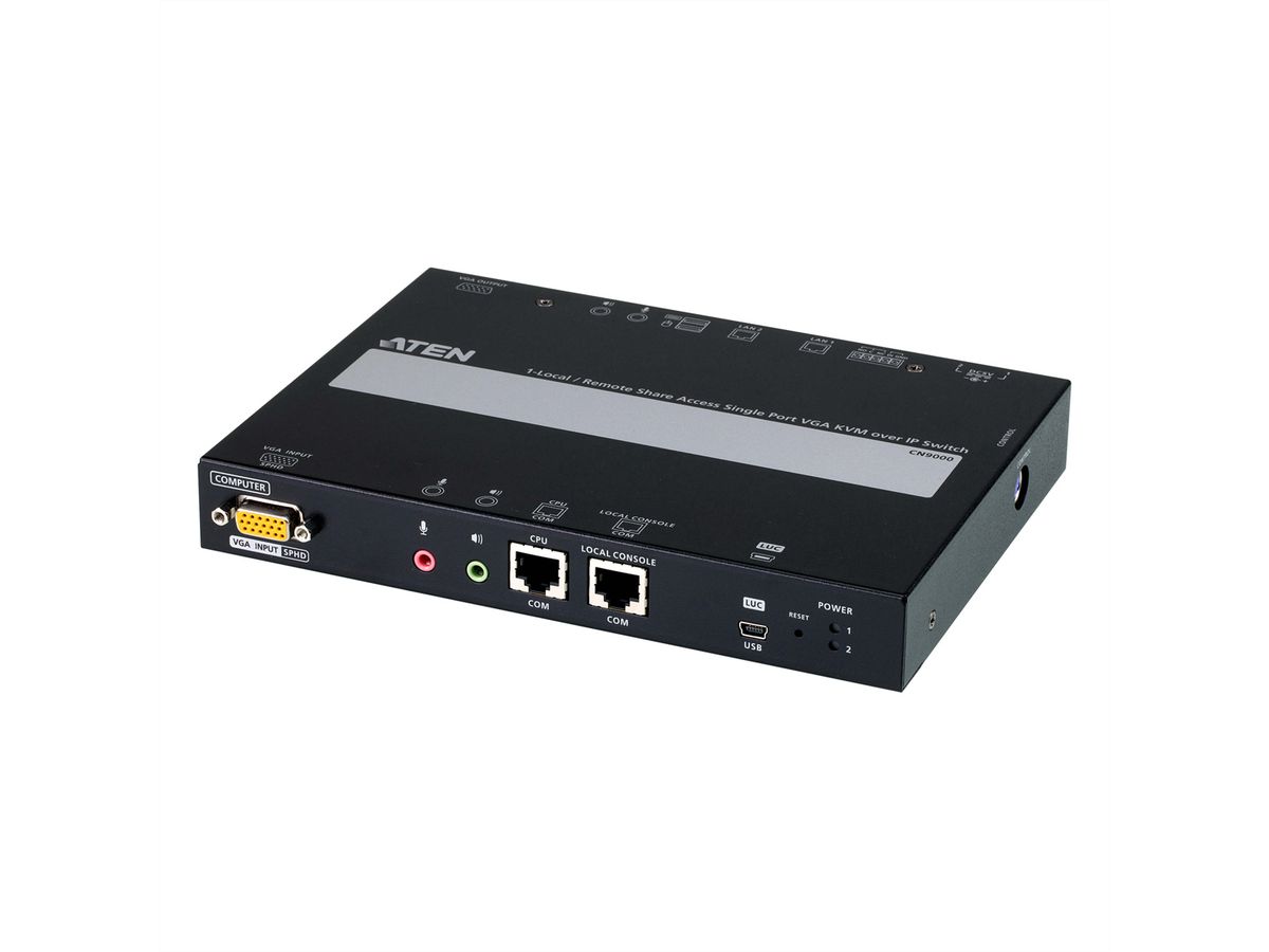 ATEN CN9000 1 Commutateur KVM VGA à un port sur IP accès de partage local/distant