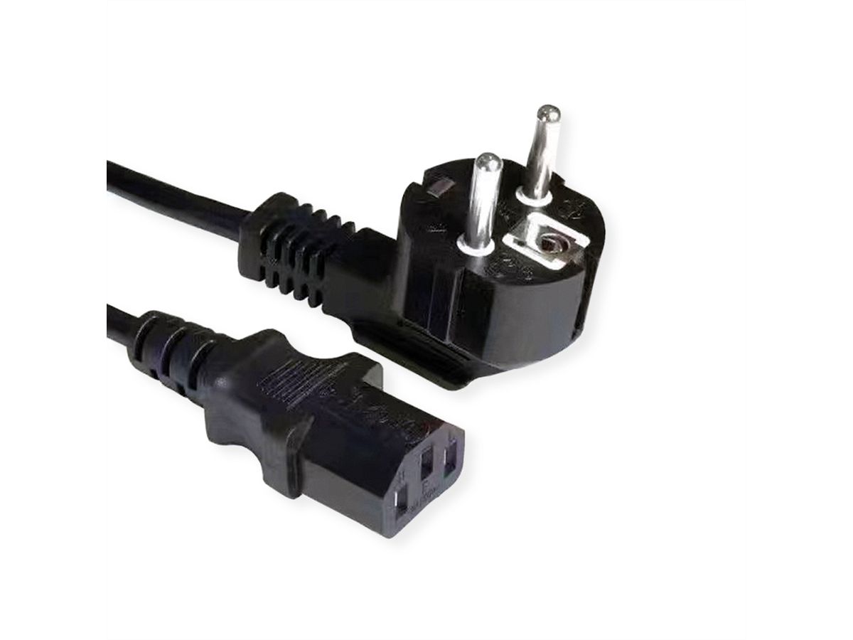 VALUE Câble d'alimentation, noir, 3 m